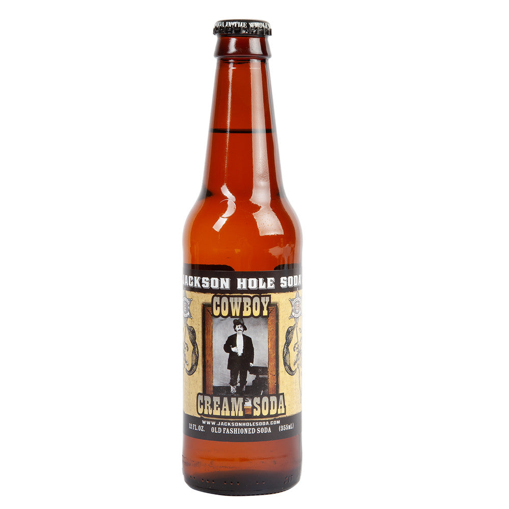 Wholesale Jackson Hole Cowboy Cream Soda 12 Oz Bottle- Bulk