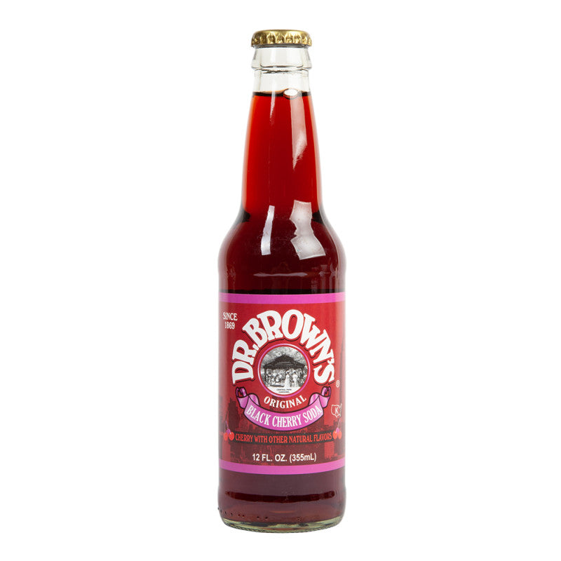 Wholesale Dr.Browns Black Cherry Soda 12 Oz Bottle Bulk