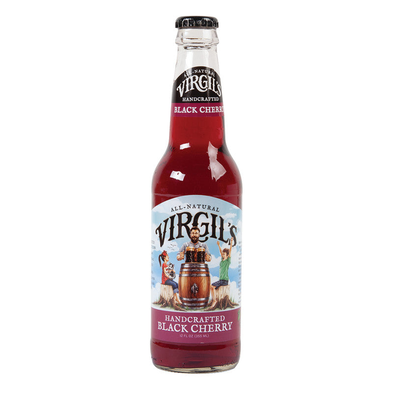 Wholesale Virgil's Black Cherry Soda 12 Oz Bottle- Bulk