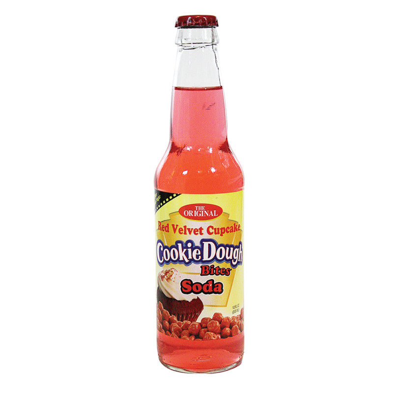 Wholesale Cookie Dough Bites Red Velvet Soda 12 Oz Bottle- Bulk