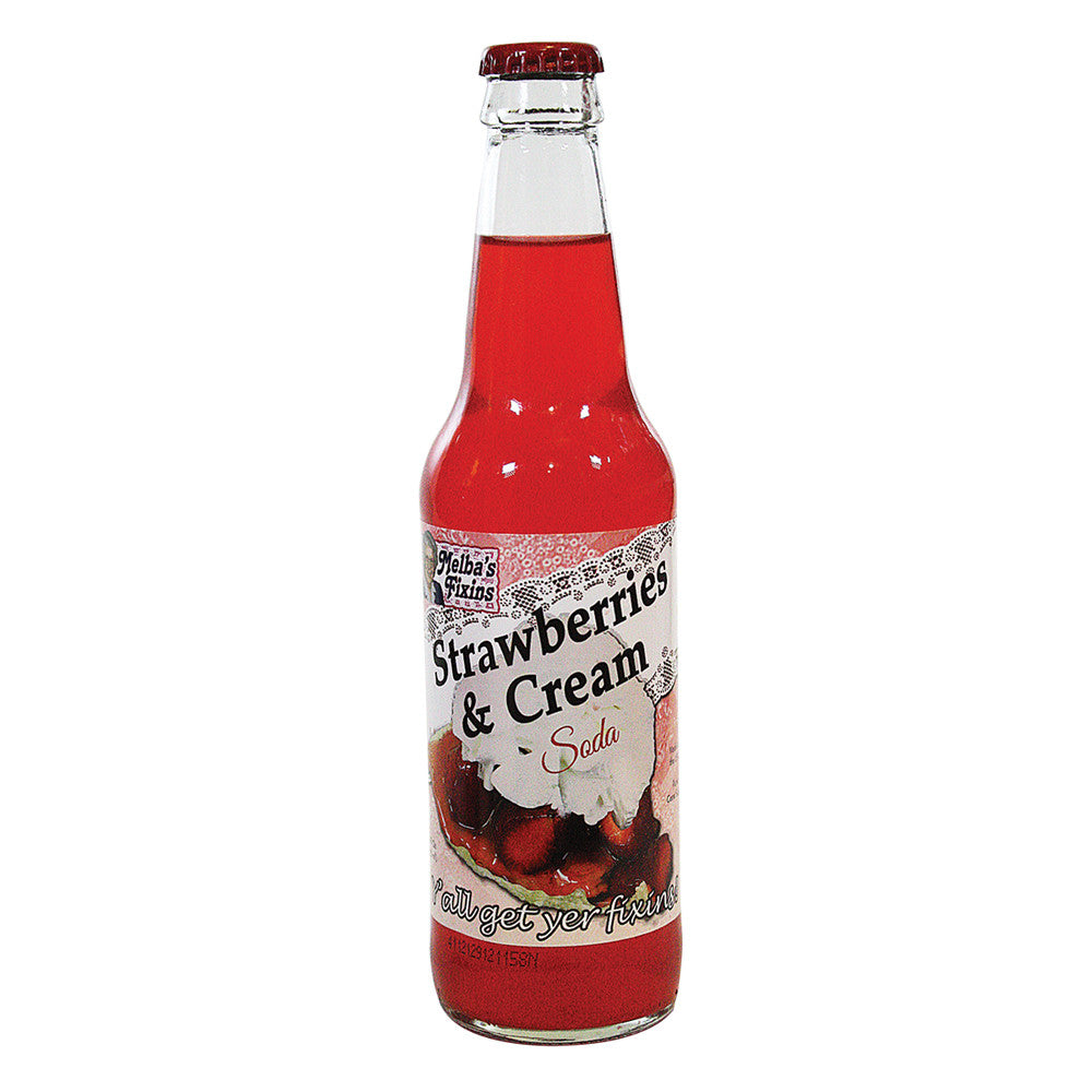 Wholesale Melba'S Fixins Strawberry & Cream Soda 12 Oz Bottle- Bulk