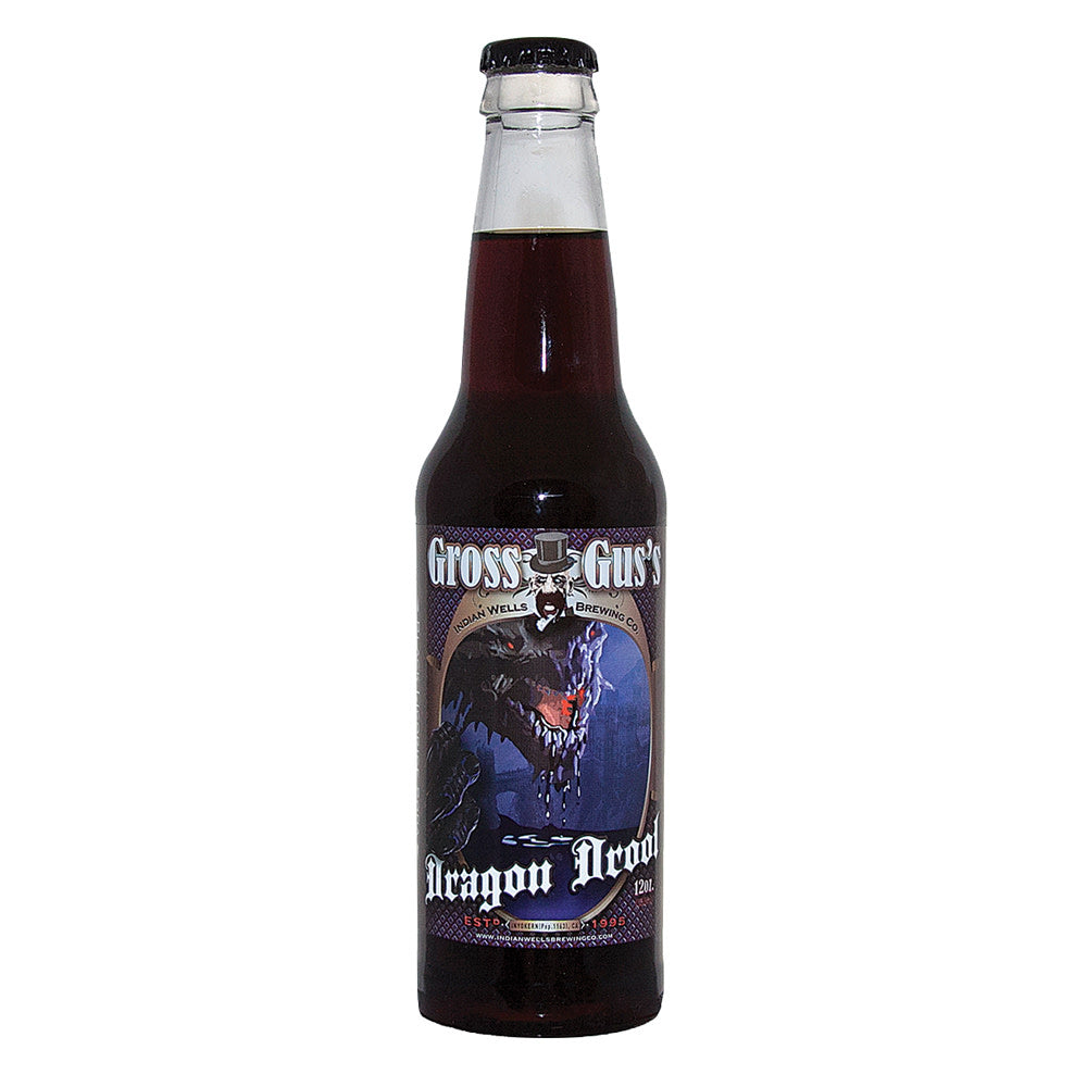 Gross Gus Dragon Drool Black Licorice Soda 12 Oz Bottle