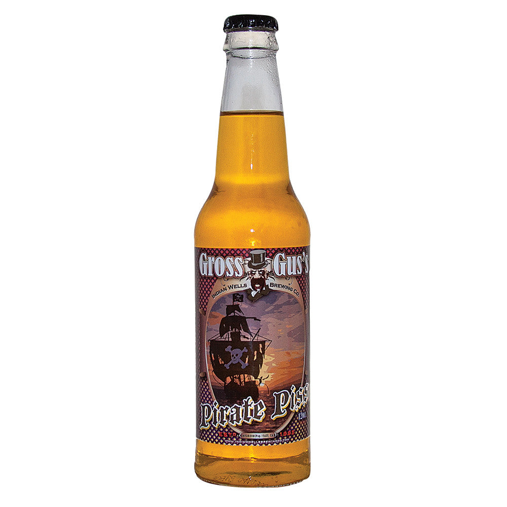 Wholesale Gross Gus Pirate Piss Banana Soda 12 Oz Bottle- Bulk