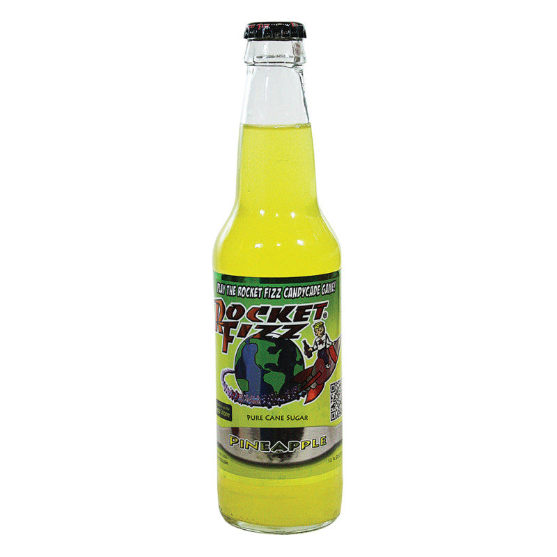 Wholesale Rocket Fizz Pineapple Soda 12 Oz Bottle Bulk