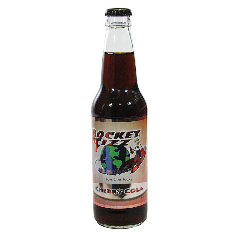 Wholesale Rocket Fizz Cherry Cola 12 Oz Bottle Bulk