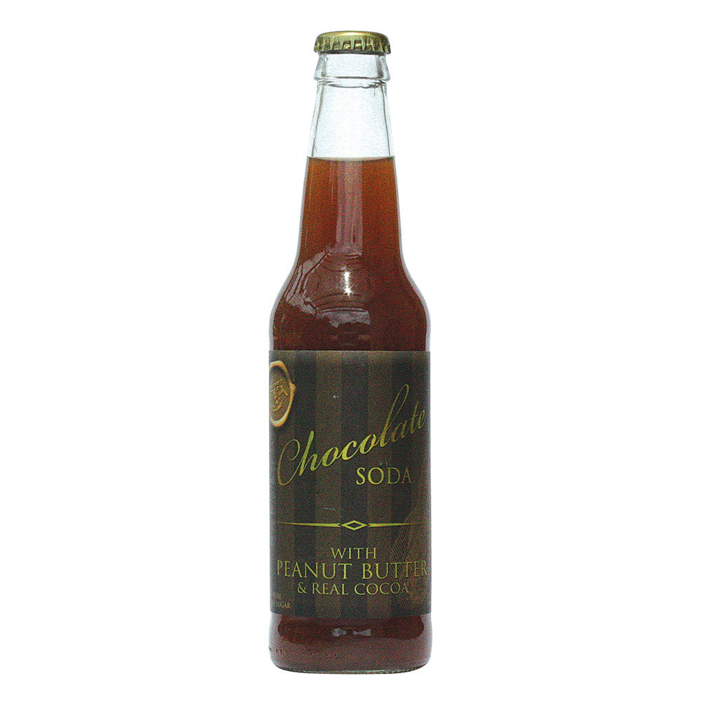 Wholesale Gourmet Chocolate Peanut Butter Soda 12 Oz Bottle- Bulk