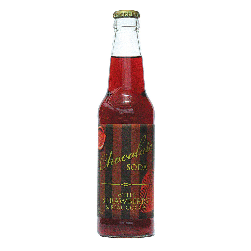 Wholesale Gourmet Chocolate Strawberry Soda 12 Oz Bottle- Bulk