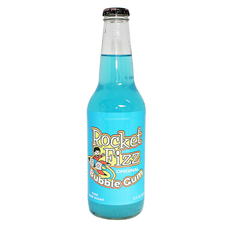 Wholesale Rocket Fizz Bubble Gum Soda 12 Oz Bottle Bulk