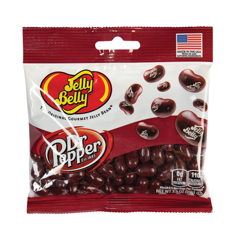 Wholesale Jelly Belly Dr. Pepper 3.5 Oz Peg Bag Bulk