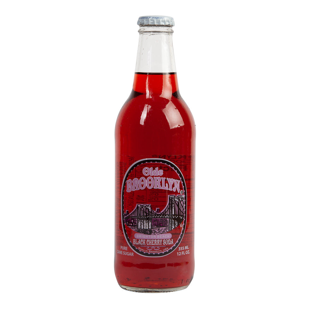 Wholesale Olde Brooklyn Brighton Beach Black Cherry Soda 12 Oz Bottle- Bulk