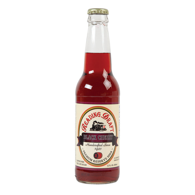 Wholesale Reading Draft Black Cherry Soda 12 Oz Bottle- Bulk
