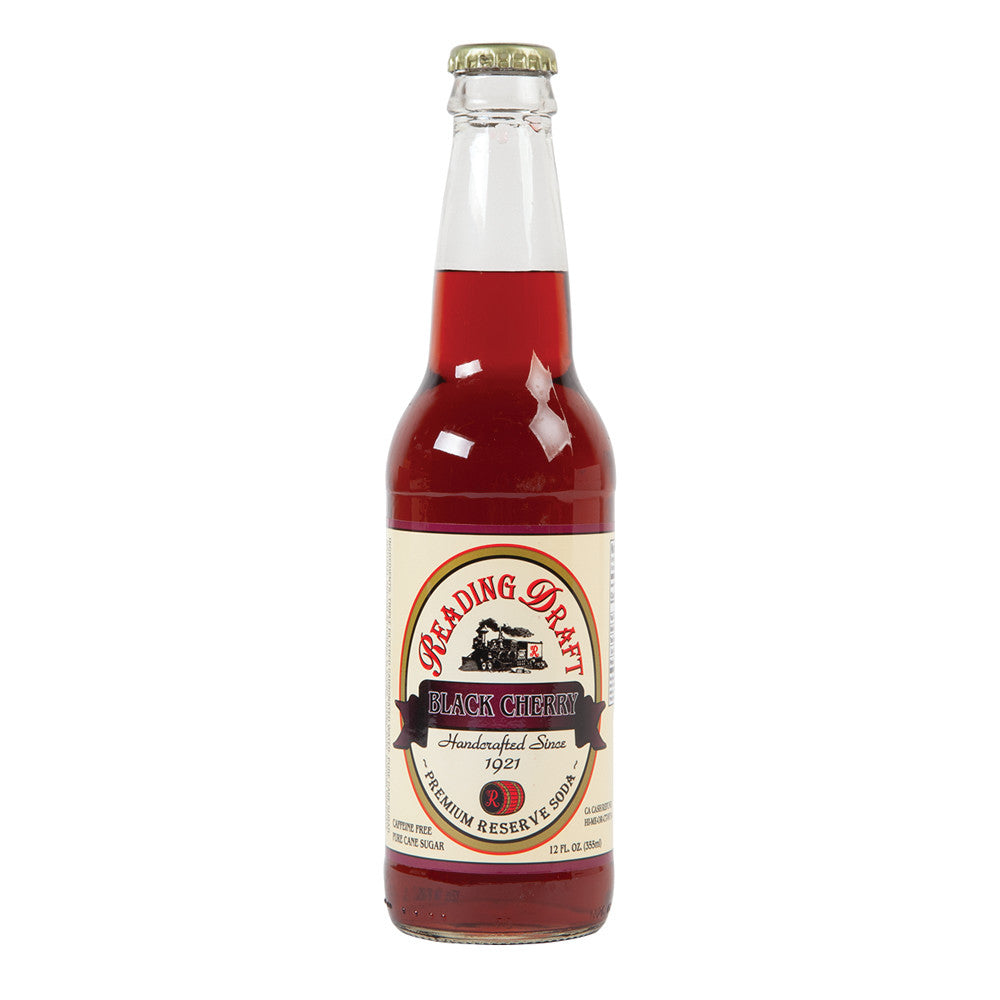 Wholesale Reading Draft Black Cherry Soda 12 Oz Bottle- Bulk