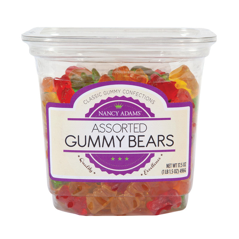Wholesale Nancy Adams Gummy Bears Pk 12 17.5 Oz Tub Bulk