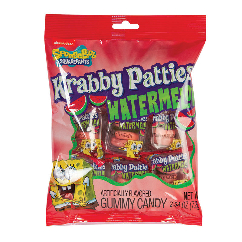 Wholesale Krabby Patties Watermelon Peg Bag Bulk