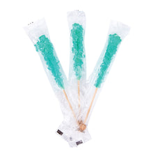 Wholesale BoxNCase Rock Candy Blue Cotton Candy Wrapped .6 oz Stick- Bulk