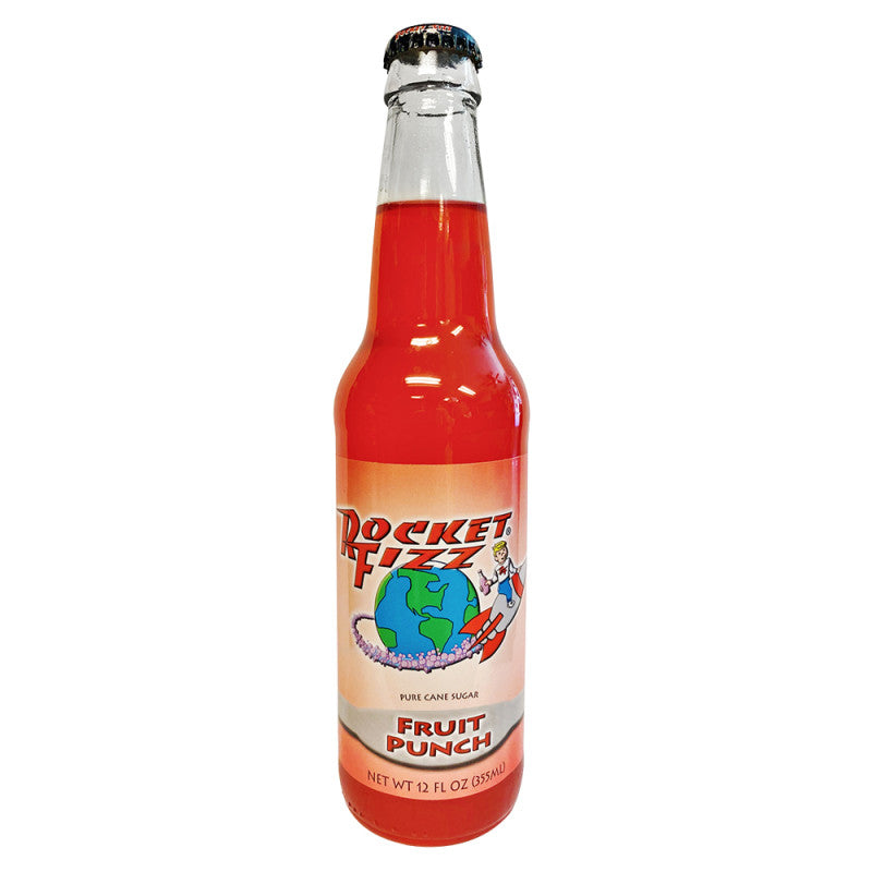 Wholesale Rocket Fizz Fruit Punch Soda 12 Oz Bottle Bulk