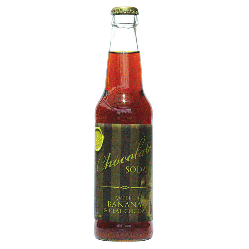 Wholesale Gourmet Chocolate Banana Soda 12 Oz Bottle- Bulk