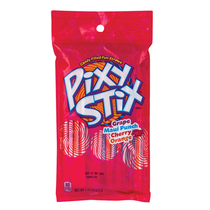 Wholesale Pixy Stix 4 Oz Peg Bag-12ct case Bulk