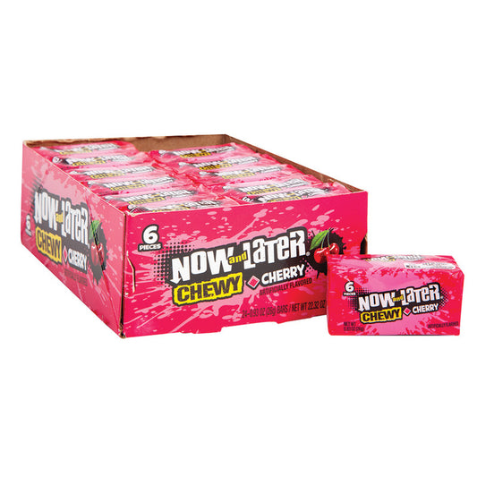 Wholesale Now & Later Cherry 0.93 Oz- Bulk