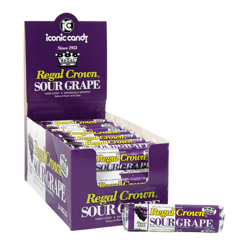 Wholesale Regal Crown Sour Grape Roll 1.01 Oz Bulk