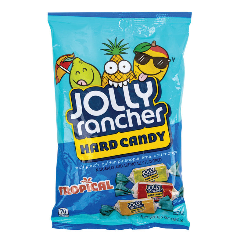 Wholesale Jolly Rancher Tropical 6.5 Oz Peg Bag- Bulk