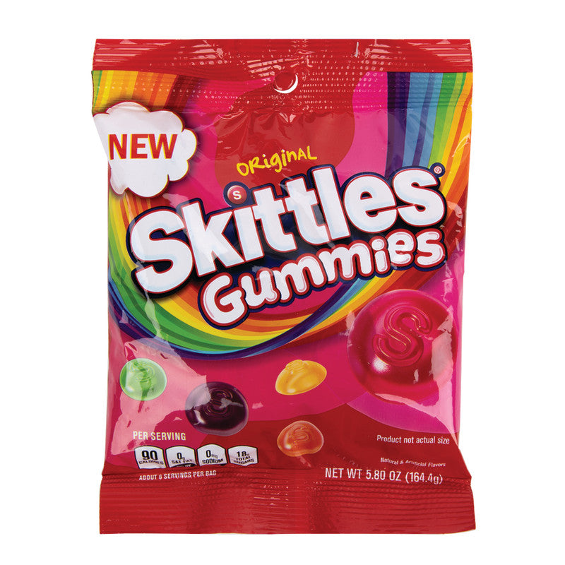 Wholesale Skittles Original Gummies 5.8 Oz Peg Bag- Bulk