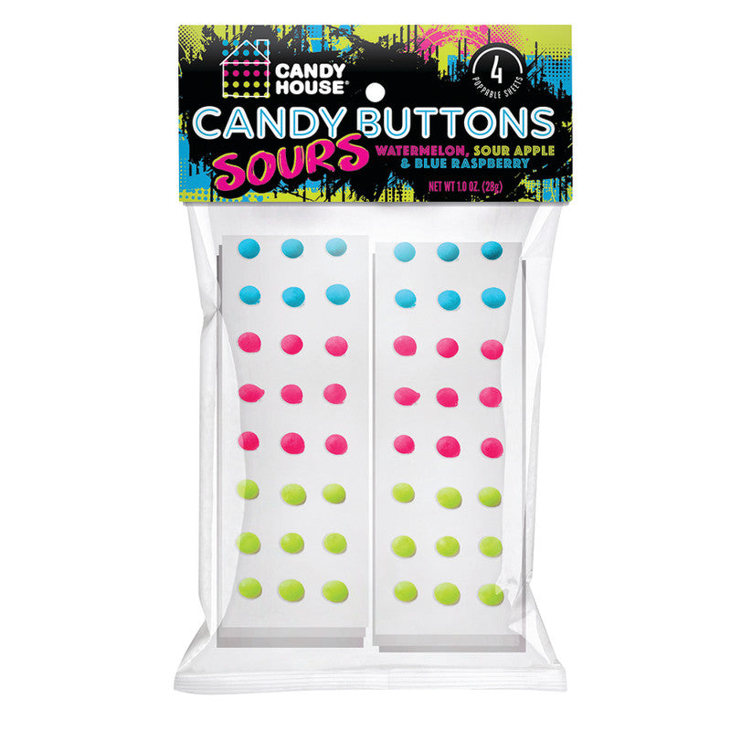 Wholesale Candy Buttons Sour 1 Oz Peg Bag- Bulk