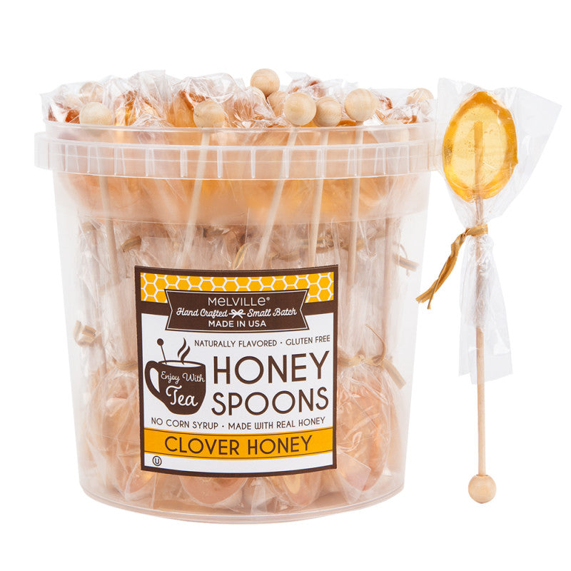Wholesale Honey Spoons Clover Honey 0.4 Oz Bulk