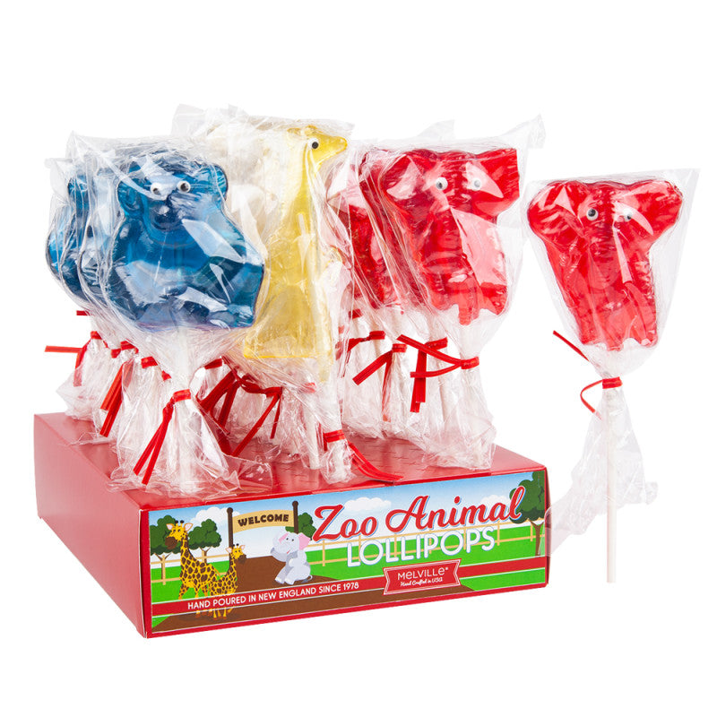 Wholesale Zoo Lollipops Assorted 0.75 Oz- Bulk