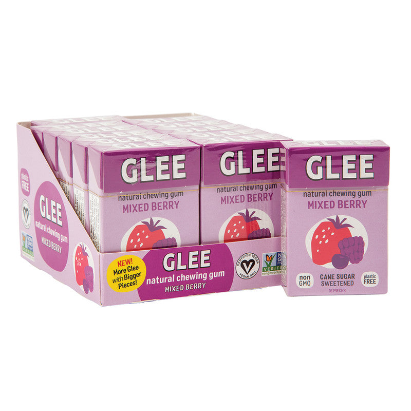 Wholesale Glee Gum Mixed Berry 1 Oz Box Bulk