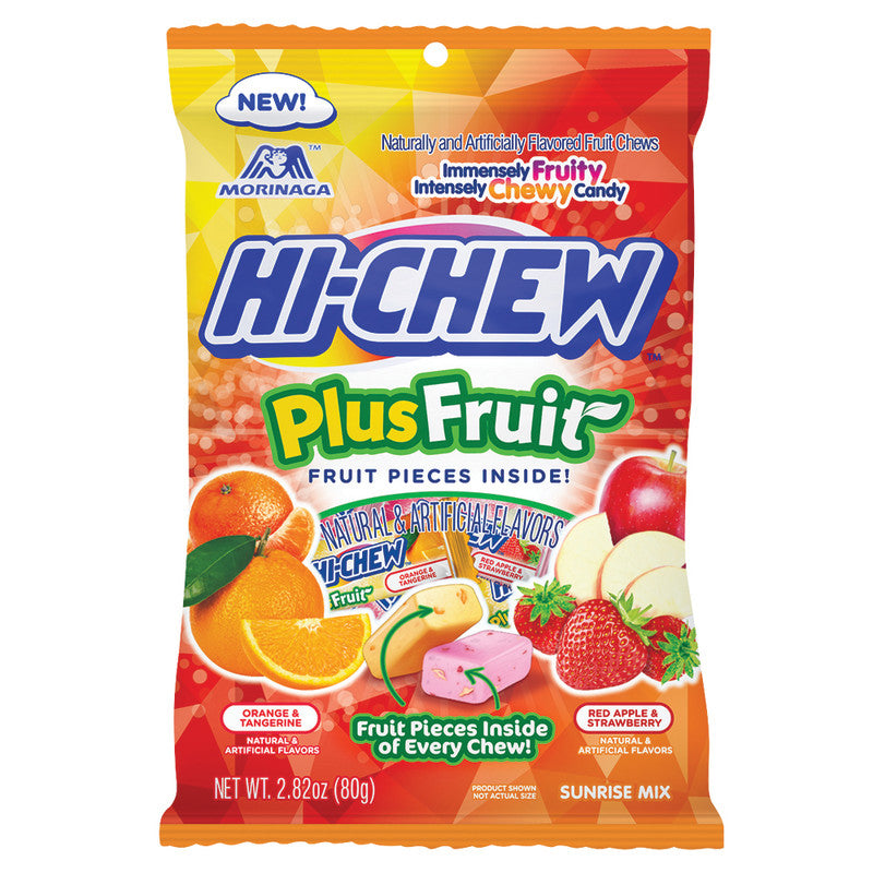 Wholesale Hi Chew Plus Fruit 2.82 Oz Peg Bag- Bulk