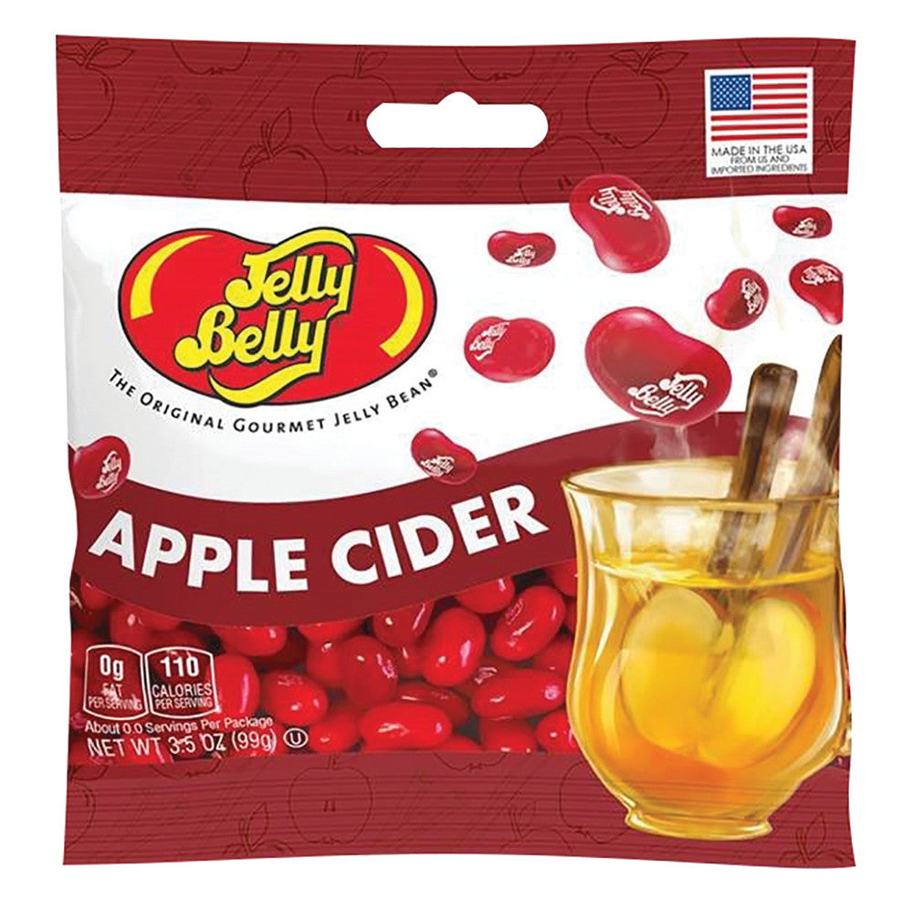 Wholesale Jelly Belly Apple Cider 3.5 Oz Peg Bag Bulk