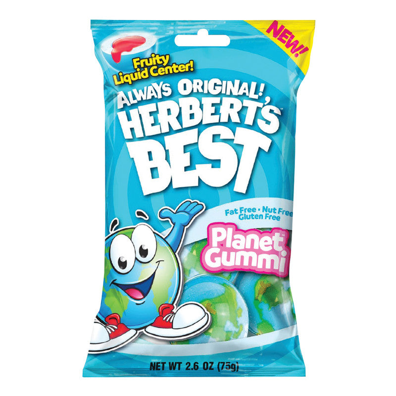Wholesale Herbert's Best Planet Gummi 2.6 Oz Peg Bag Bulk