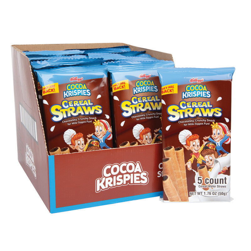 Wholesale Kellogg's Cocoa Krispies Cereal Straws 5-Piece 1.76 Oz Bag Bulk