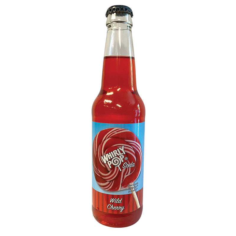 Wholesale Whirly Pop Wild Cherry Soda 12 Oz Bottle- Bulk