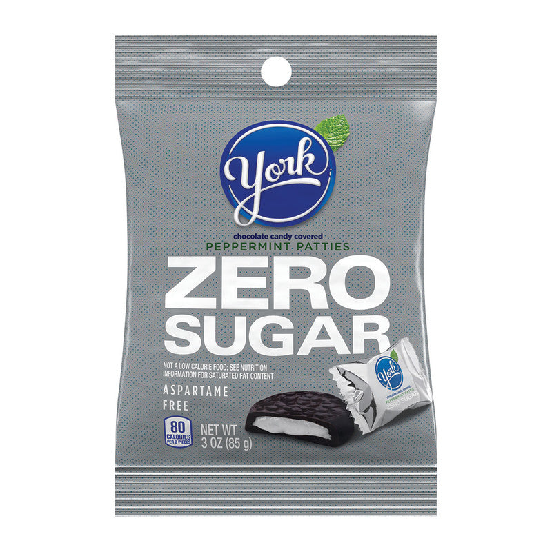 Wholesale York Zero Sugar Peppermint Pattie 3 Oz Peg Bag Bulk
