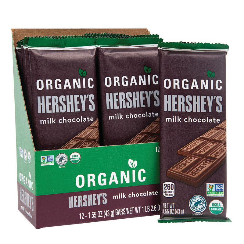 Wholesale Hershey's Organic Milk Chocolate Bar 1.55 Oz- Bulk