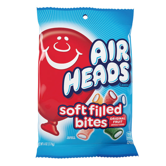 Wholesale Airheads Soft Filled Bites 6 Oz Peg Bag- Bulk