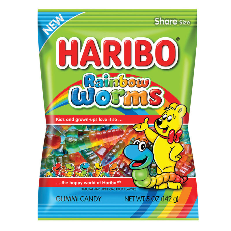 Wholesale Haribo Rainbow Worms 5 Oz Bag Bulk