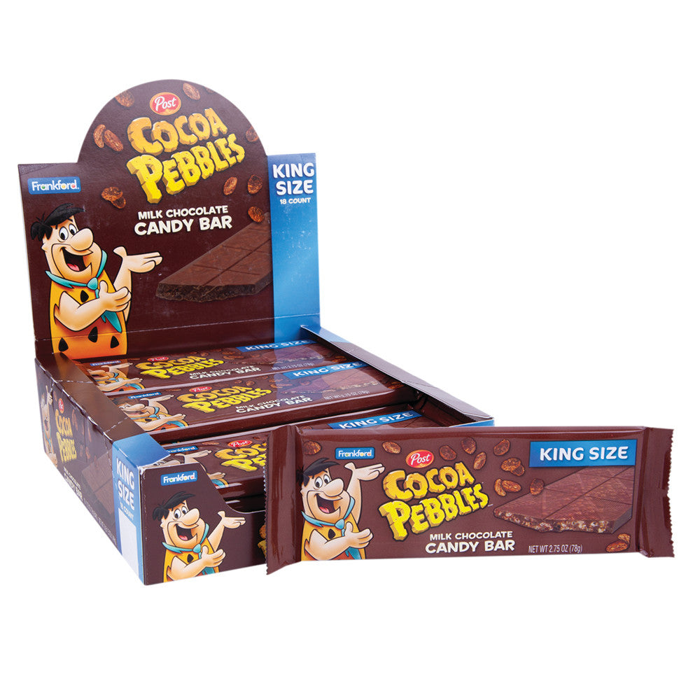 Wholesale Cocoa Pebbles Milk Chocolate King Size 2.75 Oz Bar 18 Ct Bulk