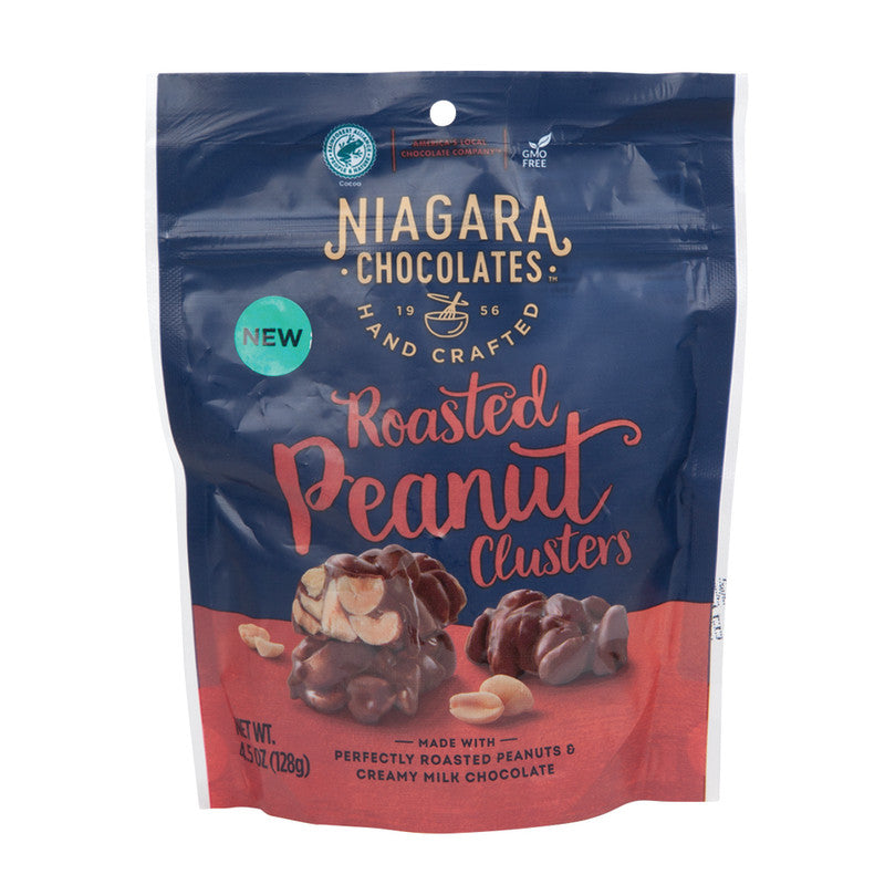 Wholesale Niagara Milk Chocolate Roasted Peanut Clusters 4.5 Oz Pouch Bulk
