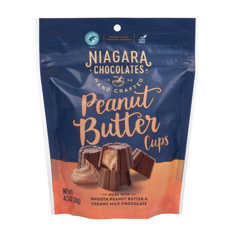 Wholesale Niagara Milk Chocolate Peanut Butter Cups 4.5 Oz Pouch-6ct case Bulk