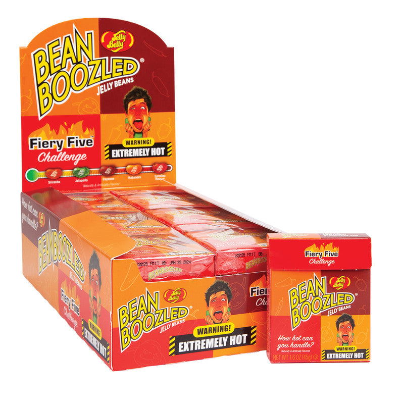 Wholesale Jelly Belly Bean Boozled Fiery Five 1.6 Oz Flip Box Bulk