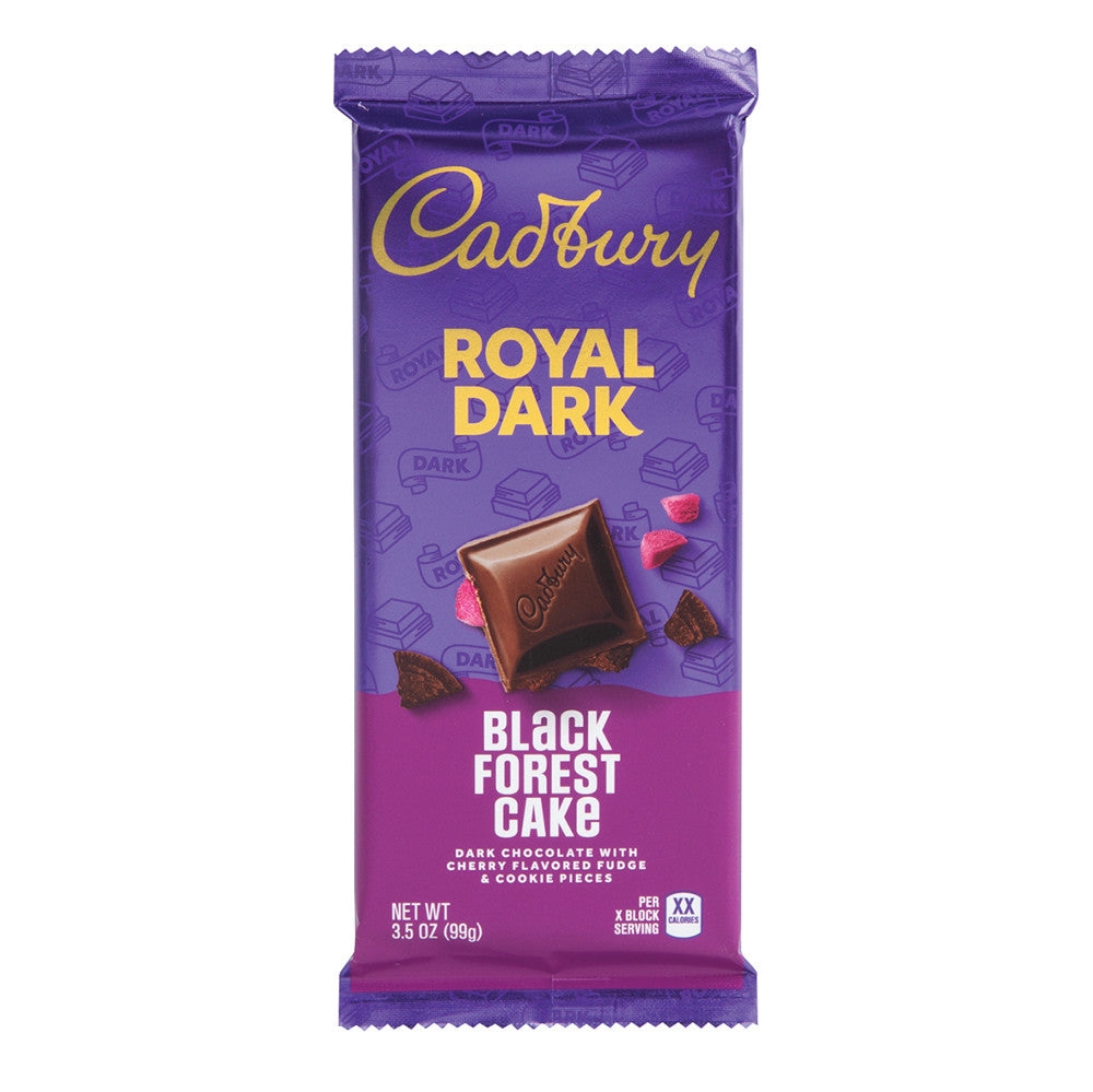 Cadbury Black Forest Cake Royal Dark Chocolate 3.5 Oz Bar