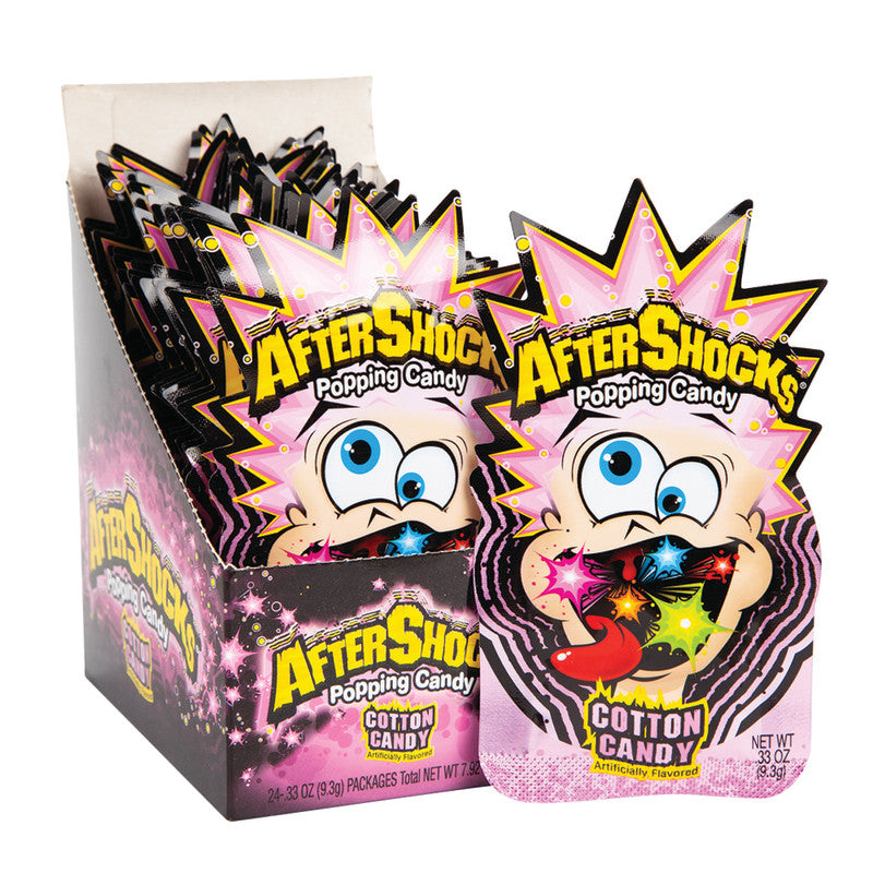 Wholesale Aftershocks Popping Candy Cotton Candy Minis 0.33 Oz Bulk
