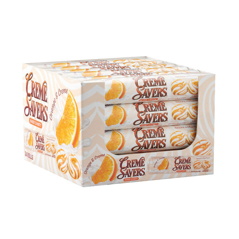 Wholesale Creme Savers Orange & Creme Rolls 1.76 Oz Bulk