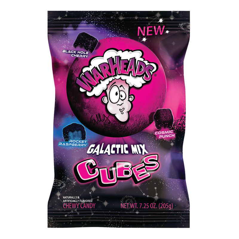 Wholesale Warheads Galactic Cubes 7.25 Oz Bag- Bulk