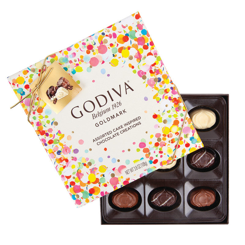 Wholesale Godiva Goldmark Assorted Cake Flavor Chocolates 9 Piece Gift Box Bulk