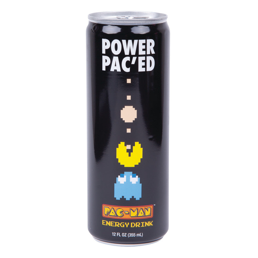 Pac Man Power Pac'Ed Energy Drink 12 Oz Can *Not For Sale In Canada*