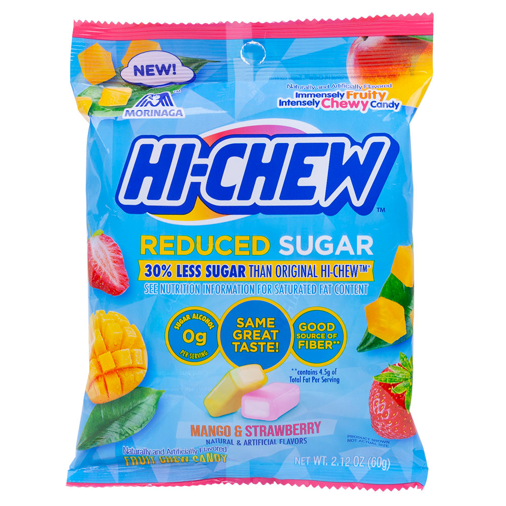 Wholesale Hi-Chew Reduced Sugar 2.12 Oz Peg Bag- Bulk